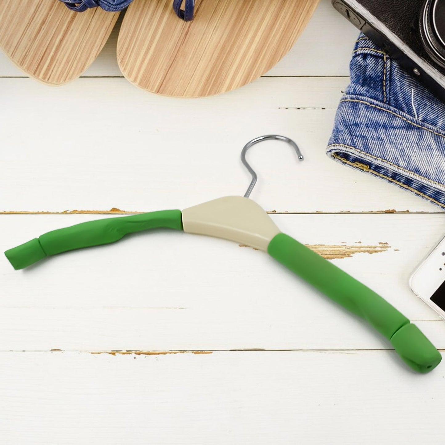 Solid Sponge Hanger Non-Slip Hanger Home No Trace Clothes Hanging Pants Clip Clothing Store Hangers, Clothes Hanger for Closet Wedding Dress Women, Men, Children Clothing (1 Pc )