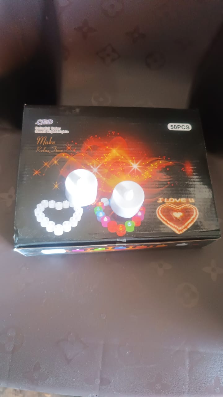 Flameless LED Tealight Candles, Diwali (50 Pc)