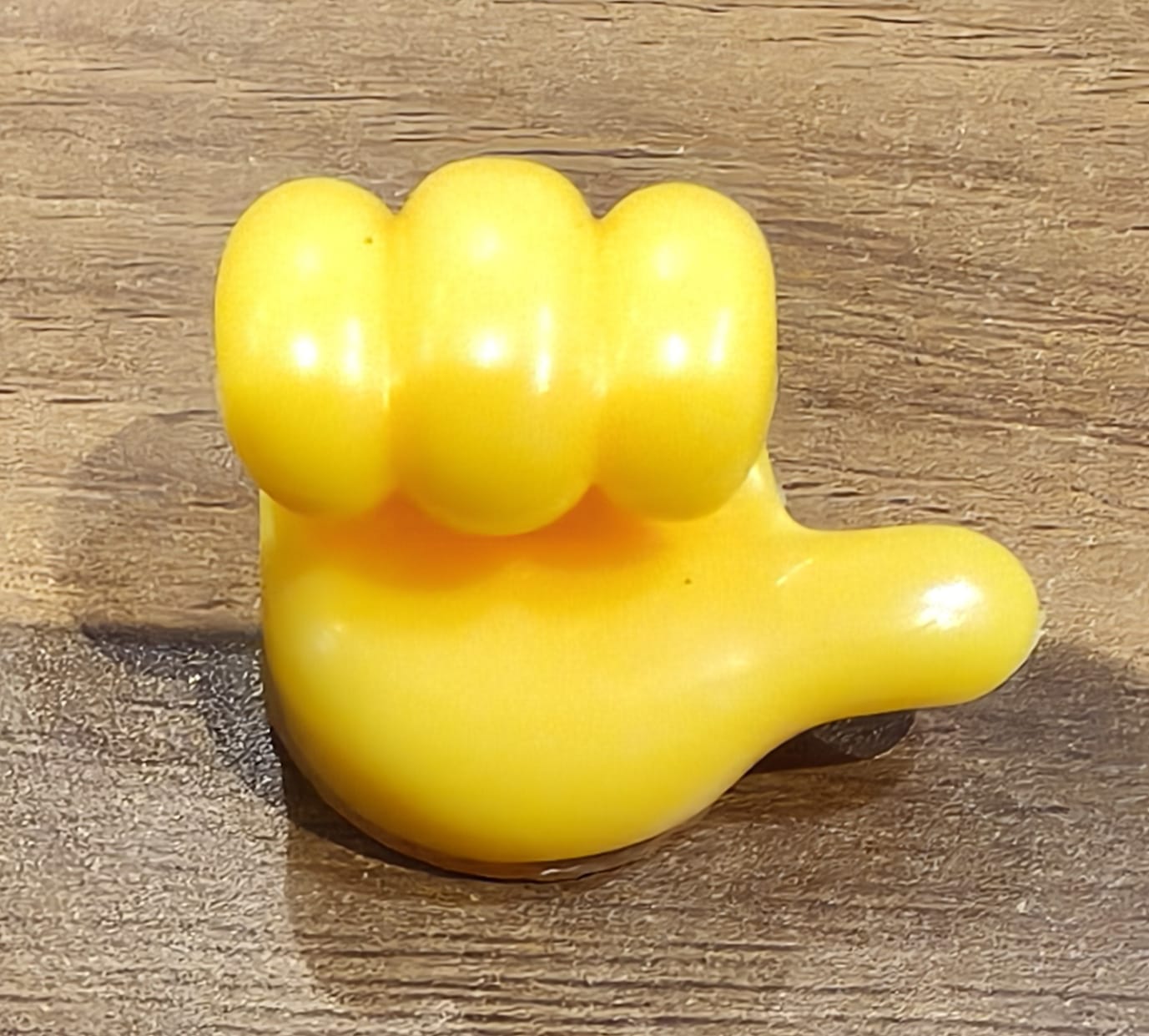 Yellow Multifunctional Multi functional Hand Shape Wall Clip Hanger Keys Cable Holder