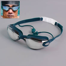Knx Professional Anti-Fog UV Protection Swimming Goggles with Mirrored Lenses and Earplugs