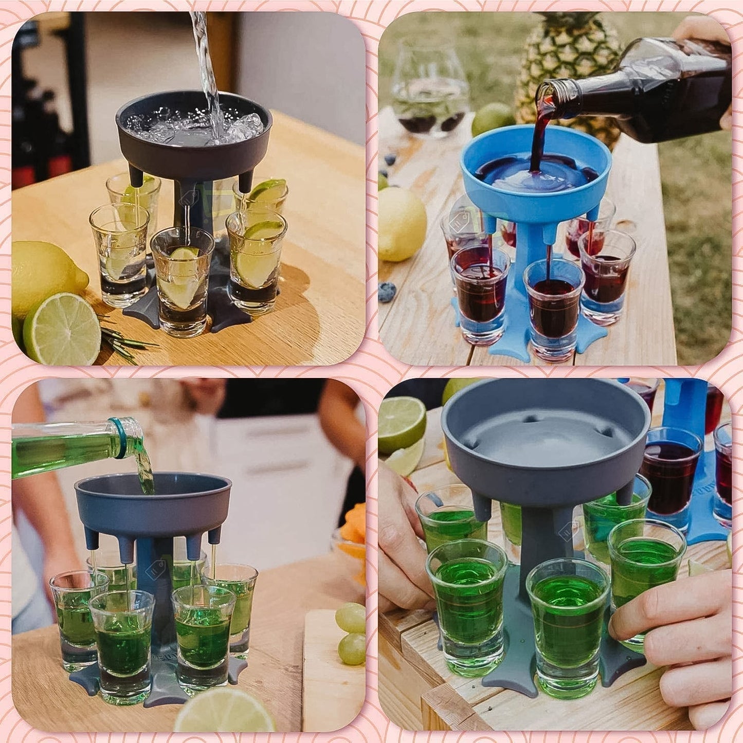 6-Port Drink Dispenser Stand (1 Pc)