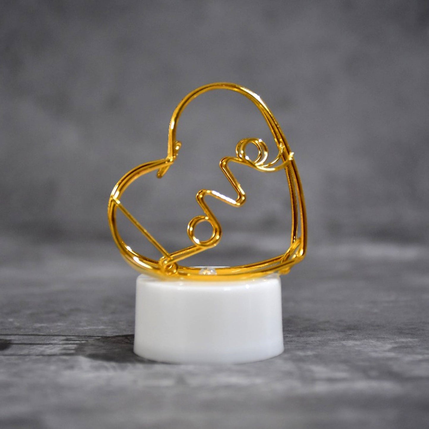 12Pc Multicolor Heart Candles Set