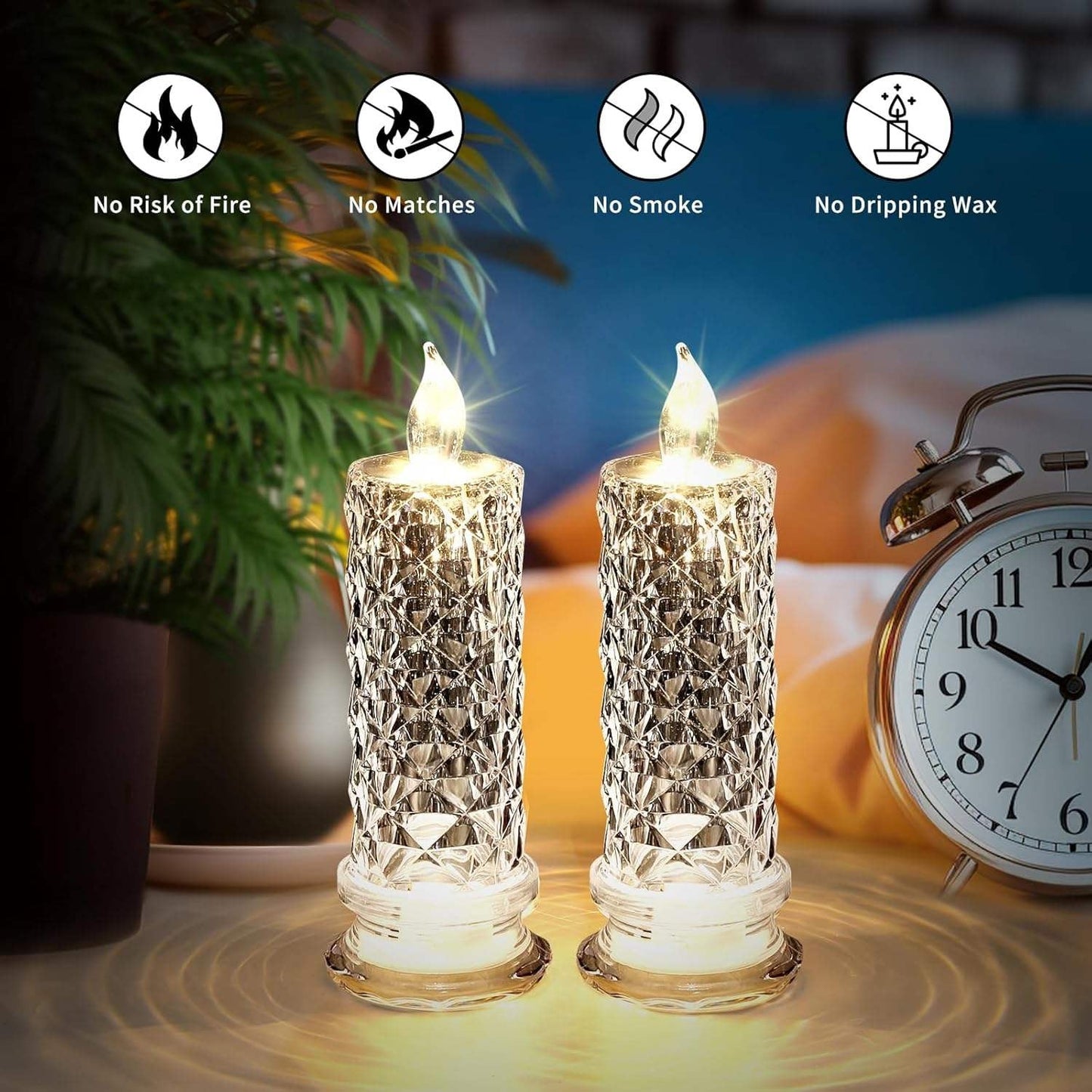 LED Crystal Candle Light