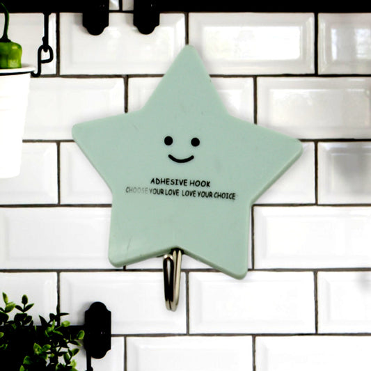 Multipurpose Strong Self-Adhesive Hooks – Heavy Plastic Wall Hooks for Home, Kitchen & Office Use