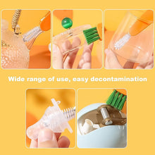 3-in-1 Multifunctional Cleaning Brush Set – Mini Bottle, Cup & Lid Cleaner (1 Pc)