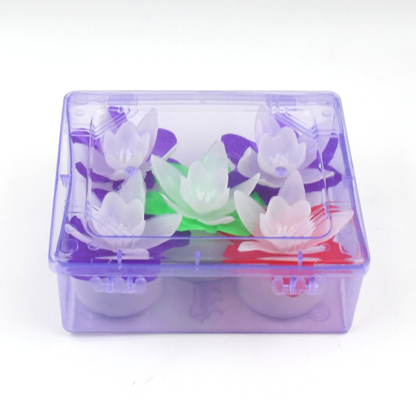 Decoration Candles/Led Diwali Decor Lotus Flower Candle, Diwali (5 Pc)