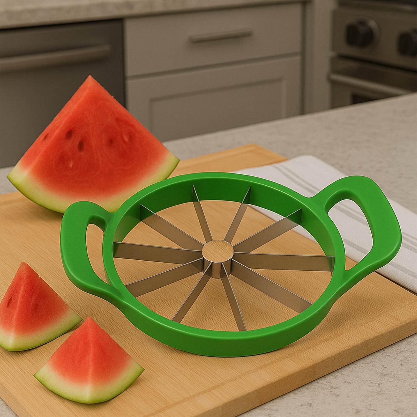 Watermelon Cutter Convenient Kitchen Cooking Fruit Cutting Tools Fruit Cutting Slicer Kitchen, Perfect Corer Slicer Kitchen Tools