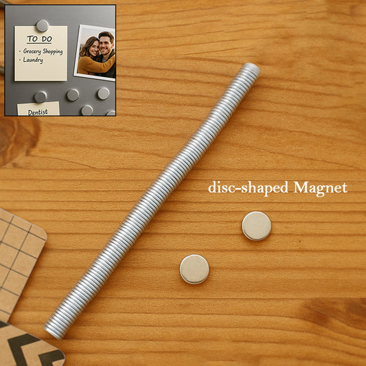 8.9mmx1.2mm Small Ferrite Silver Magnets in Disc Shape for Photo Gallery, Arts & Crafts, Refrigerator Magnet, Hobby, School Projects & Office 65pc Set