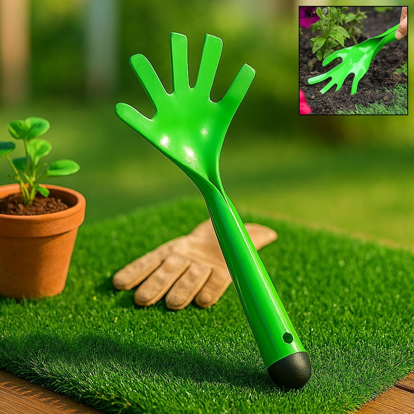 Heavy Duty Garden Tools, Gardening Metal Hand Cultivator Tools for Home Garden, Indoor and Outdoor Gardening for Plants, Agriculture, and Soil Tools (1 Pc)  