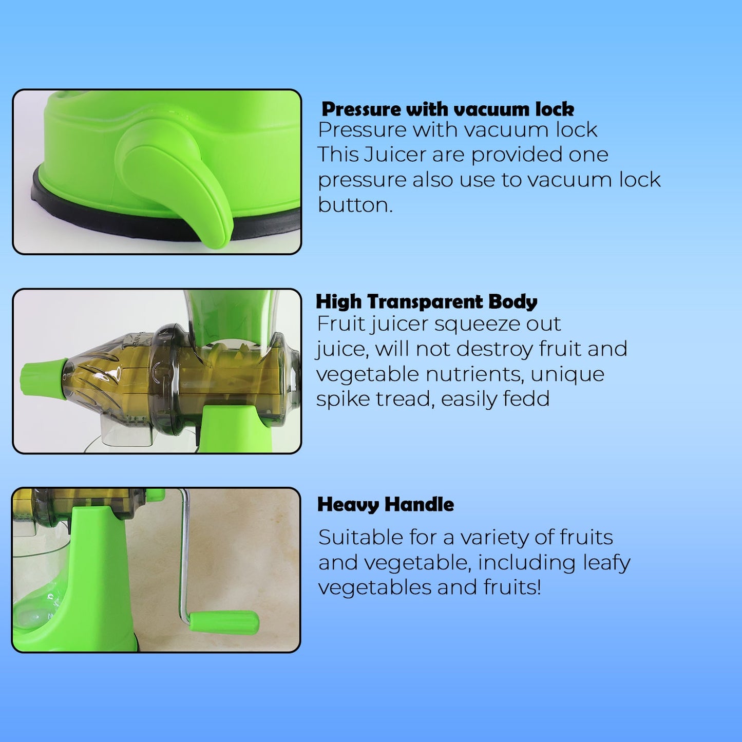 Supermom Manual Multi-Functional Fruit and Vegetable Juicer (1 Pc)