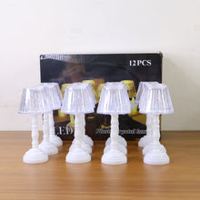 LED Crystal Table Lamps (12 Pc)