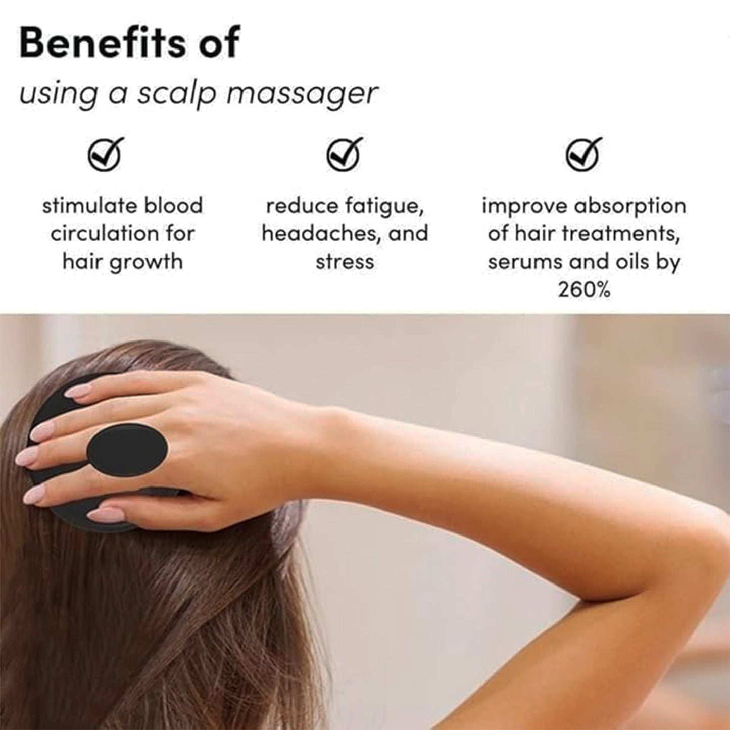 Scalp Massager Shampoo Brush (1 Pc)