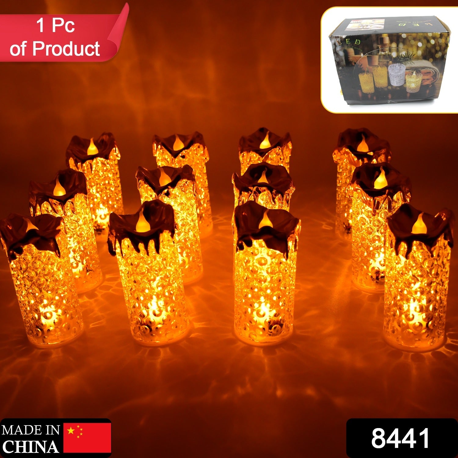 LED Flameless Golden Candle