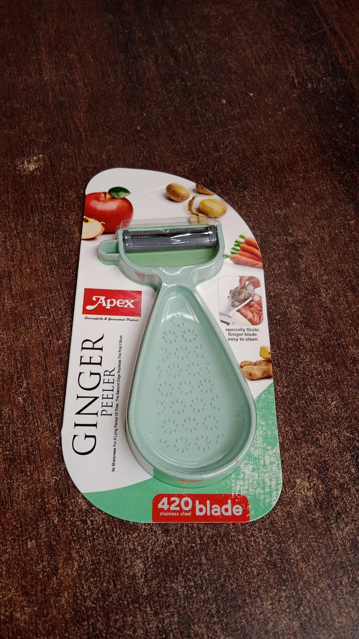 Apex Multipurpose Ginger Peeler with Stainless Steel Dual Blade