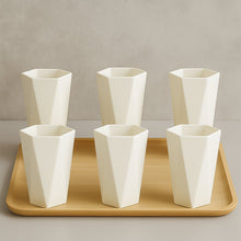 Designer Hexagon Shape Glass Set 