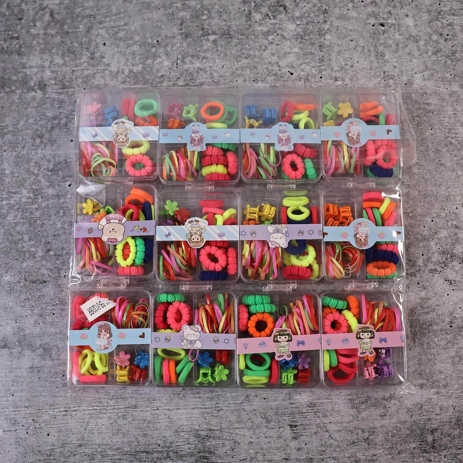 Rubber Bands & Hair Clips Kit