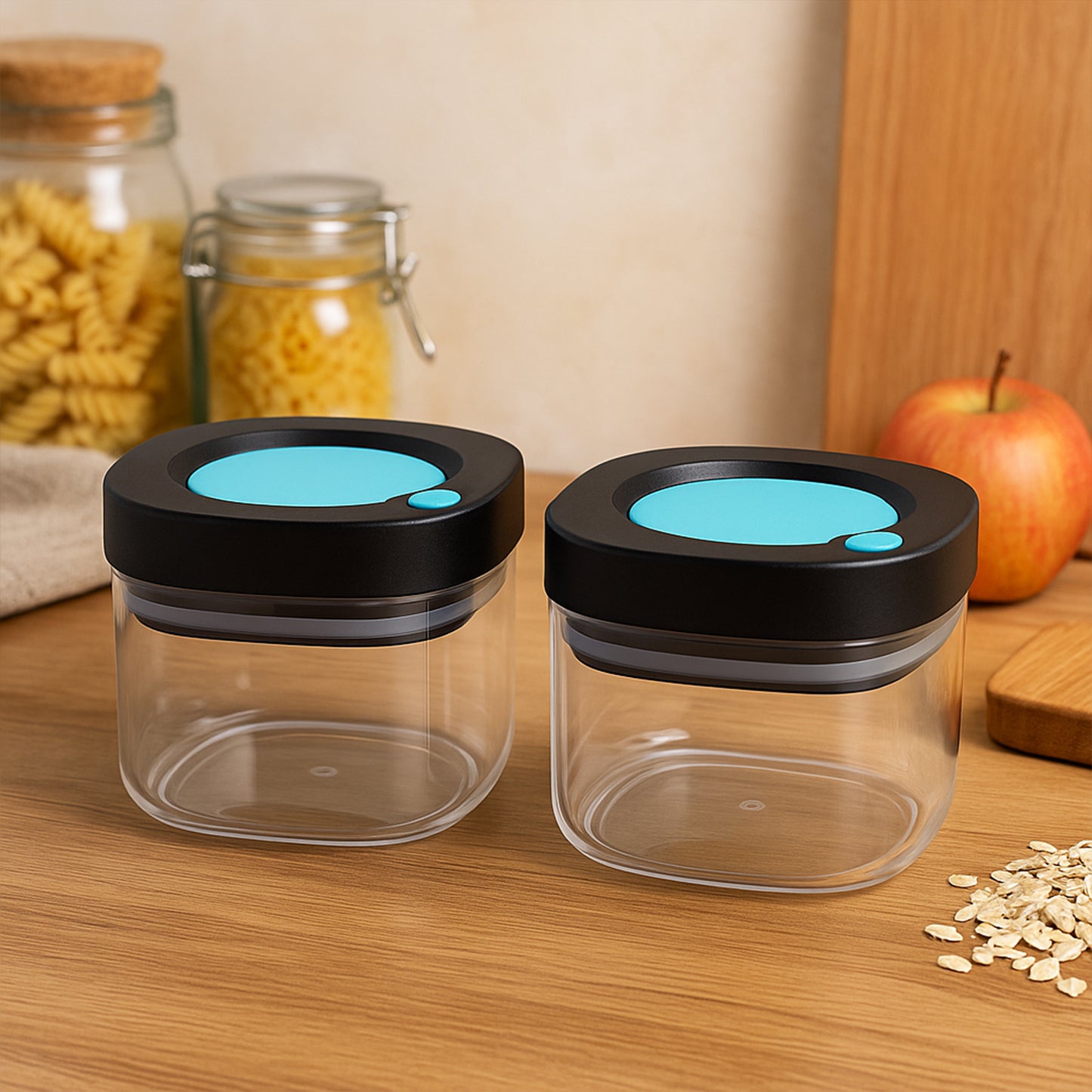 Supermom Airtight Kitchen Storage Containers  (2 Pc Set  500 Ml)